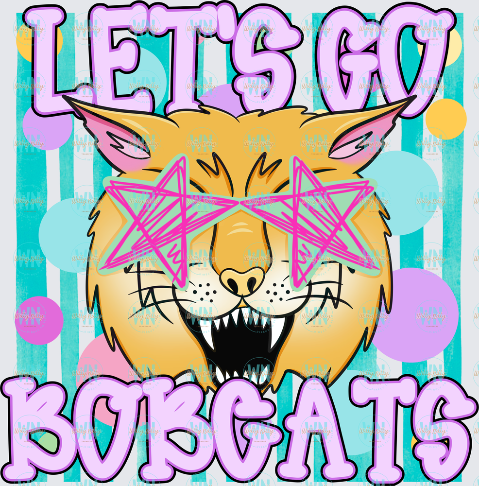 Let's Go Bobcats-Ready to Press DTF Transfer