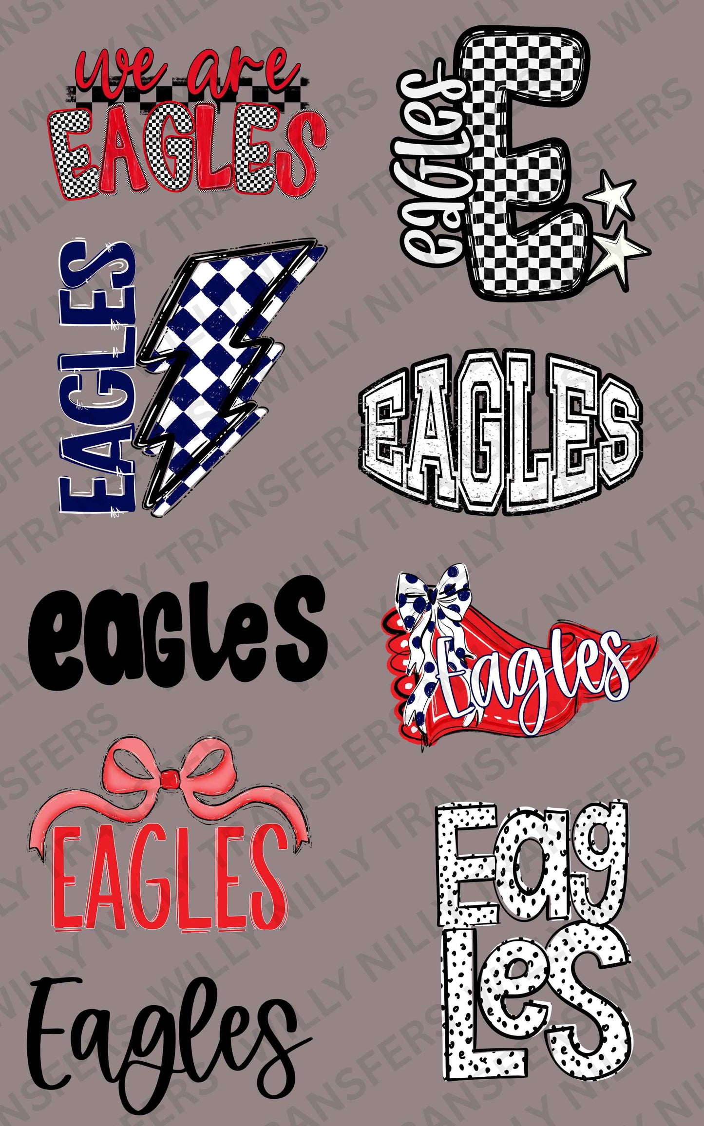 Premade DTF Gang Sheet-We Are EAGLES (youth)