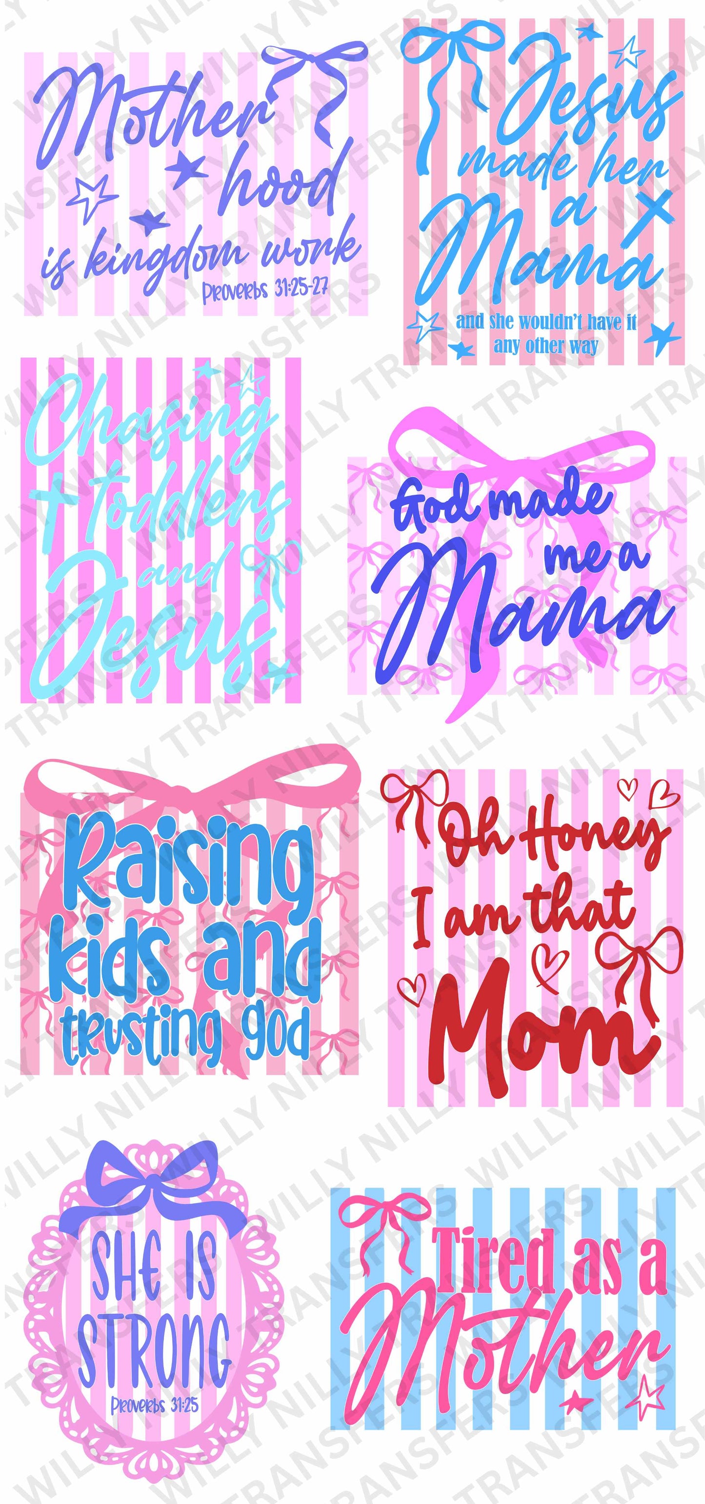 Premade Gang Sheet-Tired as a Mother (Adult)