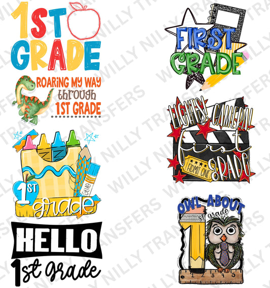 Premade Gang Sheet-Roaring My Way Through 1st Grade (Youth)