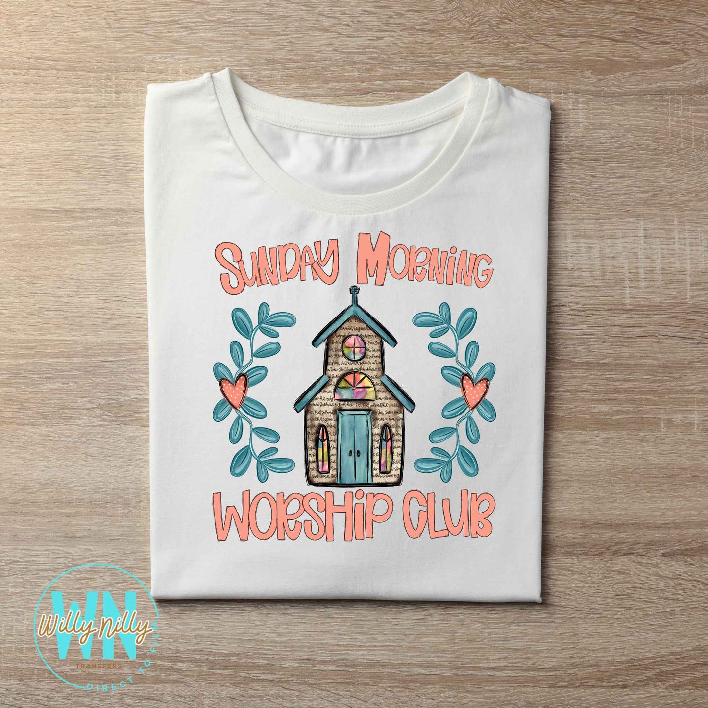 Sunday Morning Worship Club-Ready to Press DTF Transfer