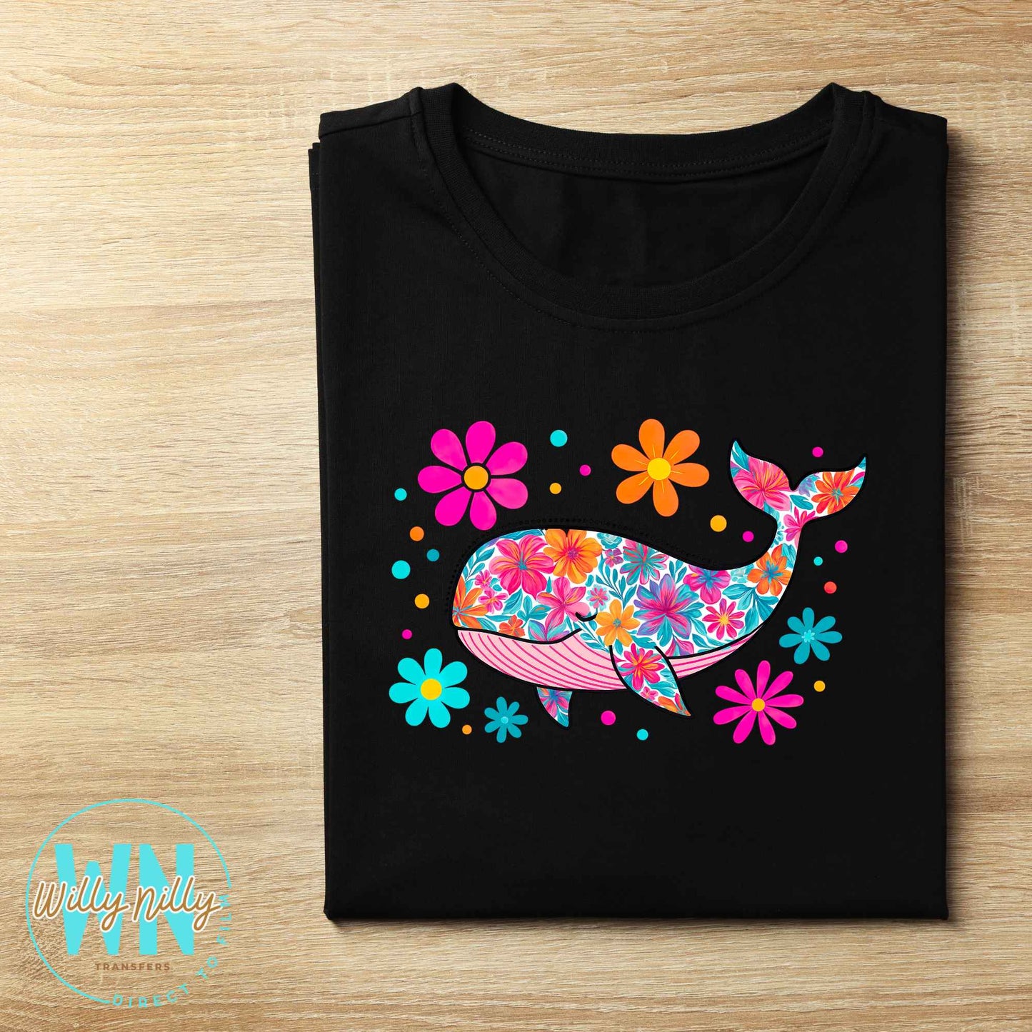 Summer Whale-Ready to Press DTF Transfer