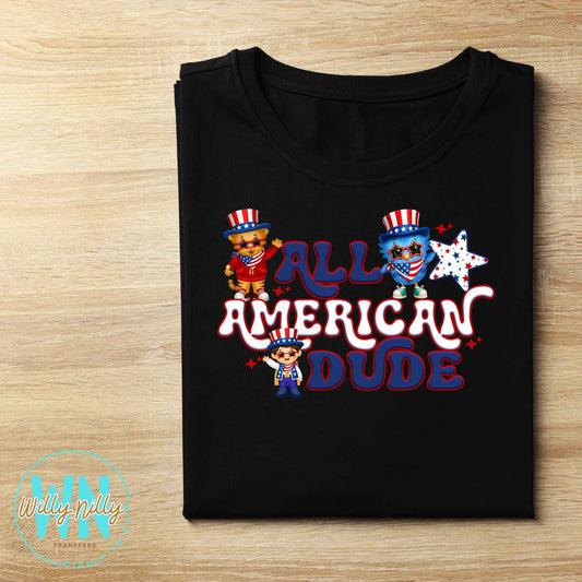 All American Dude (tiger)-Ready to Press DTF Transfer