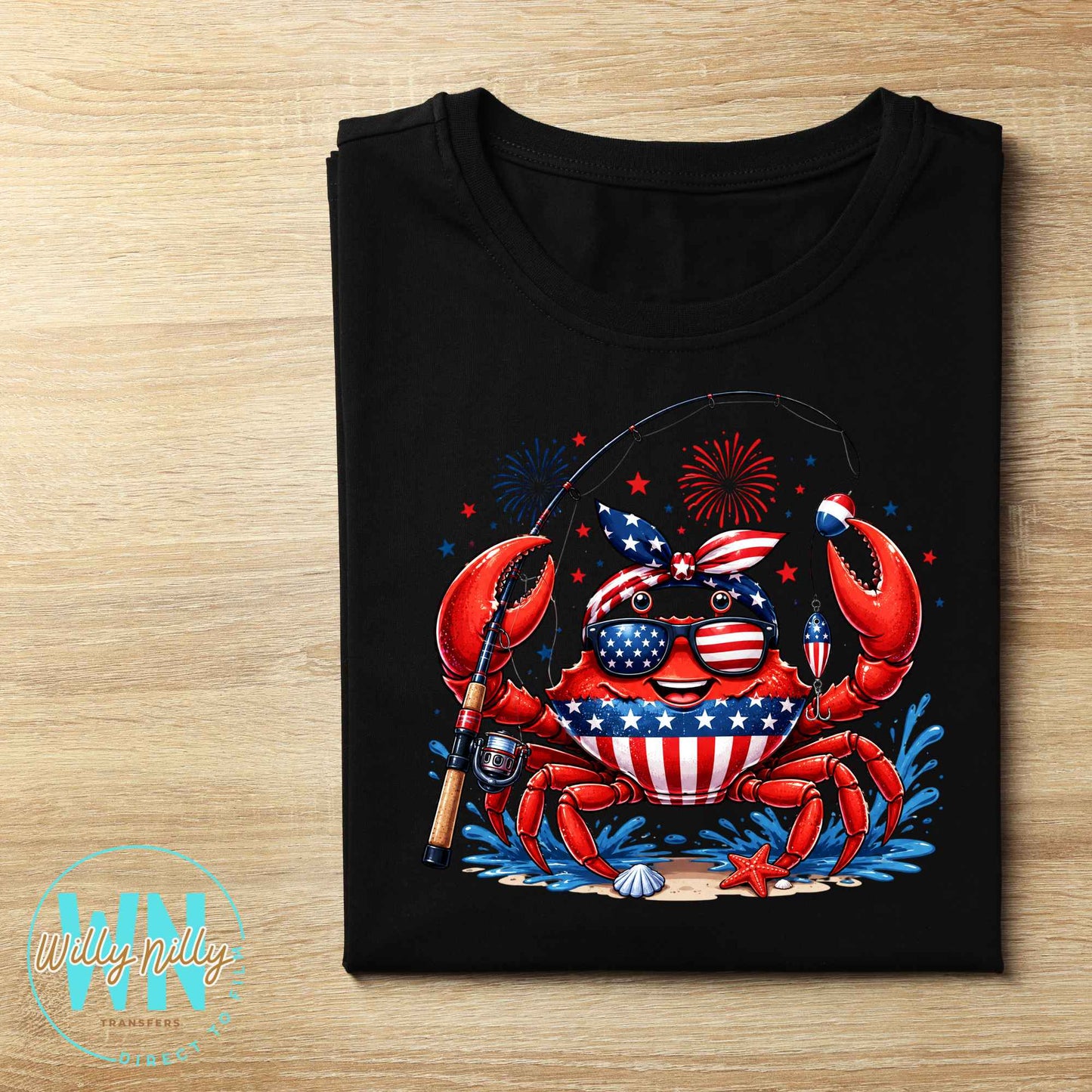 American Crab-Ready to Press DTF Transfer