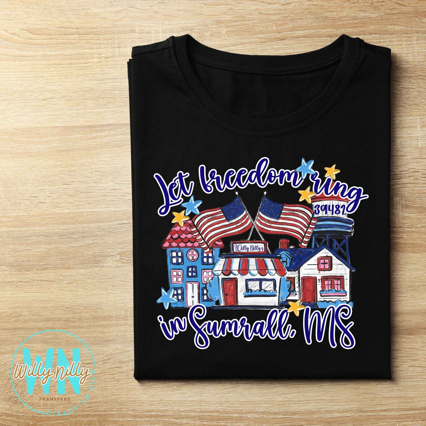 Let Freedom Ring in Your Hometown-Custom Ready to Press DTF Transfer