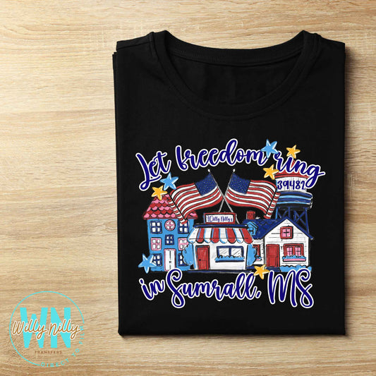 Let Freedom Ring in Your Hometown-Custom Ready to Press DTF Transfer