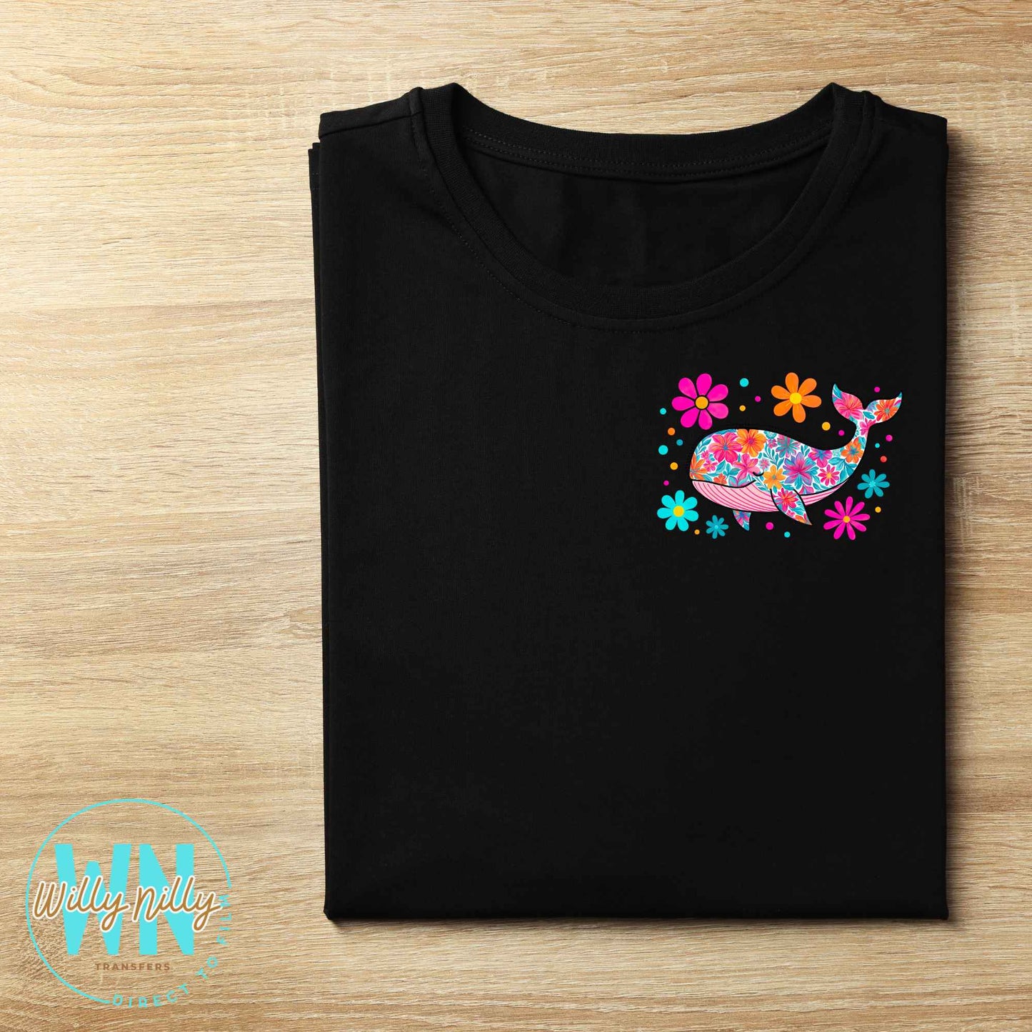 Summer Whale-Ready to Press DTF Transfer