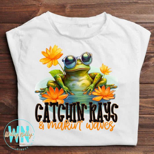 Catchin' Rays & Makin' Waves-Ready to Press DTF Transfer