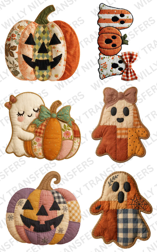 Premade Gang Sheet-Patchwork Halloween (Adult)
