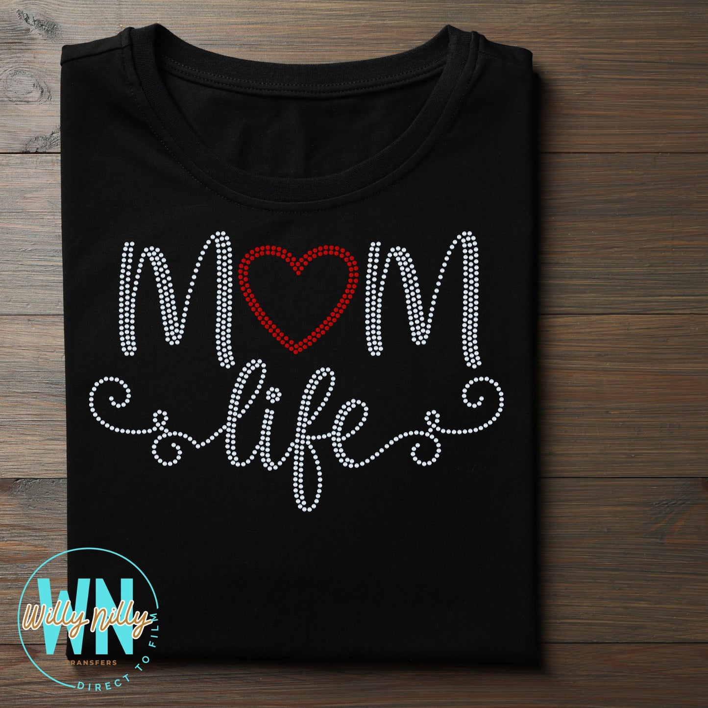 Mom Life-Ready to Press Spangle Transfer