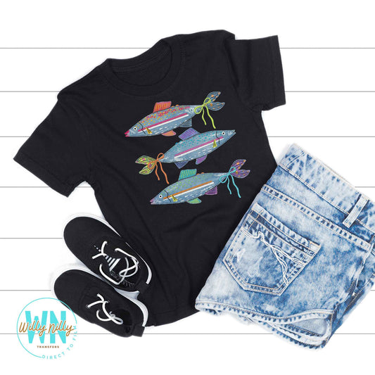Denim Fish-Ready to Press DTF Transfer