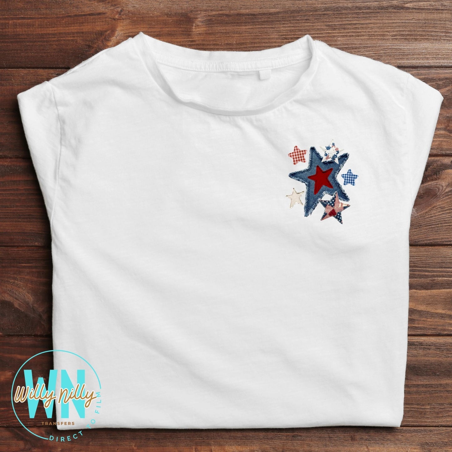 Denim Star-Ready to Press DTF Transfer