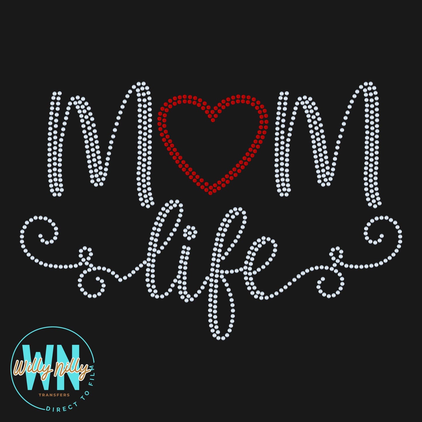 Mom Life-Ready to Press Spangle Transfer