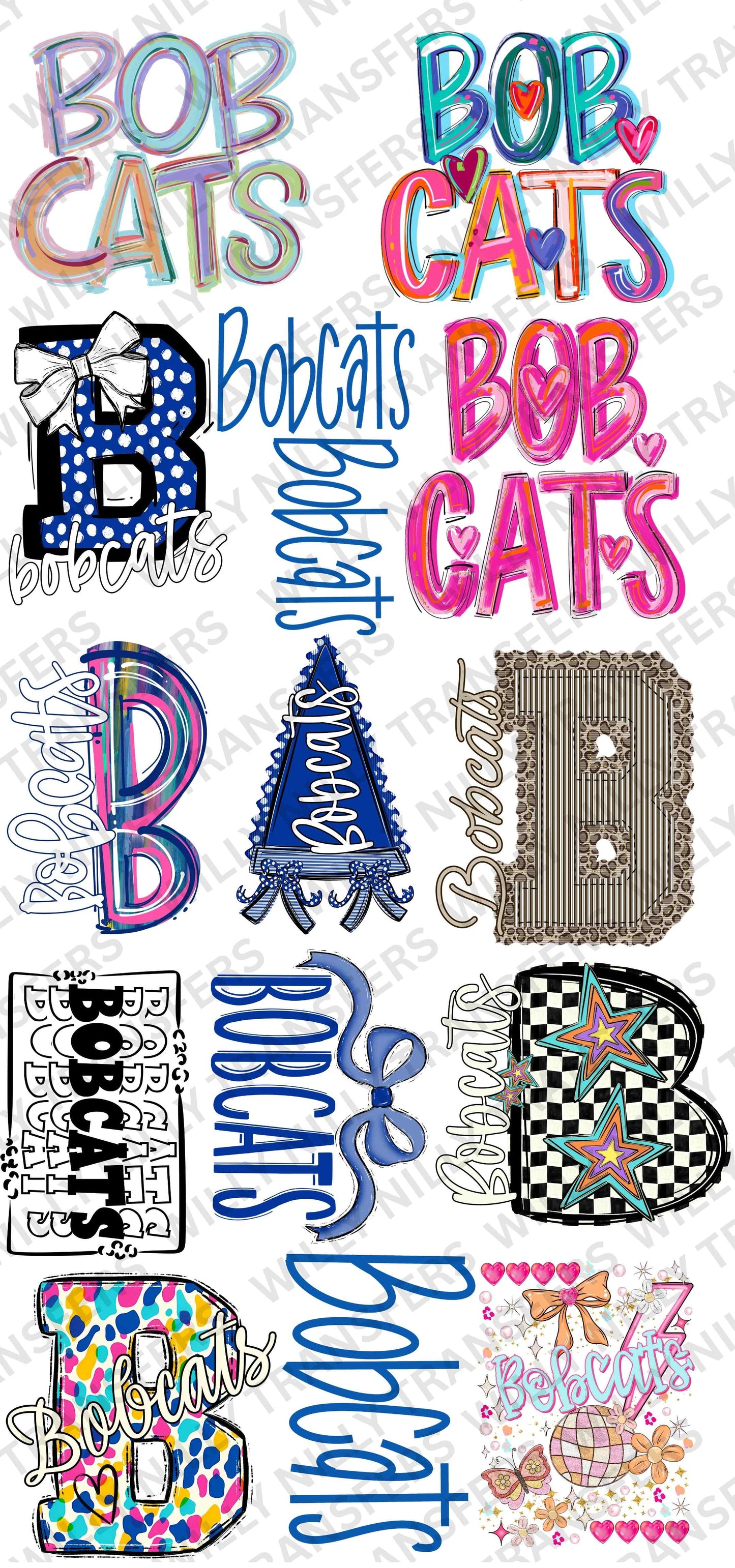 Premade 22x48 (Youth) School Spirit BOBCATS