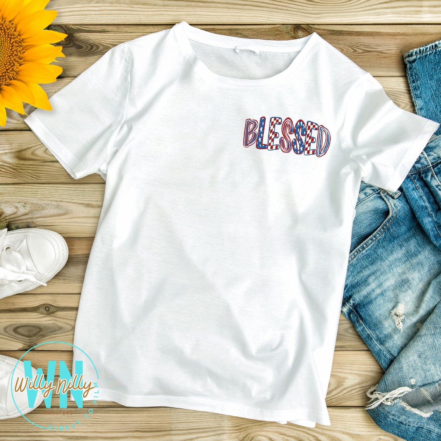 Blessed USA-Ready to Press DTF Transfer