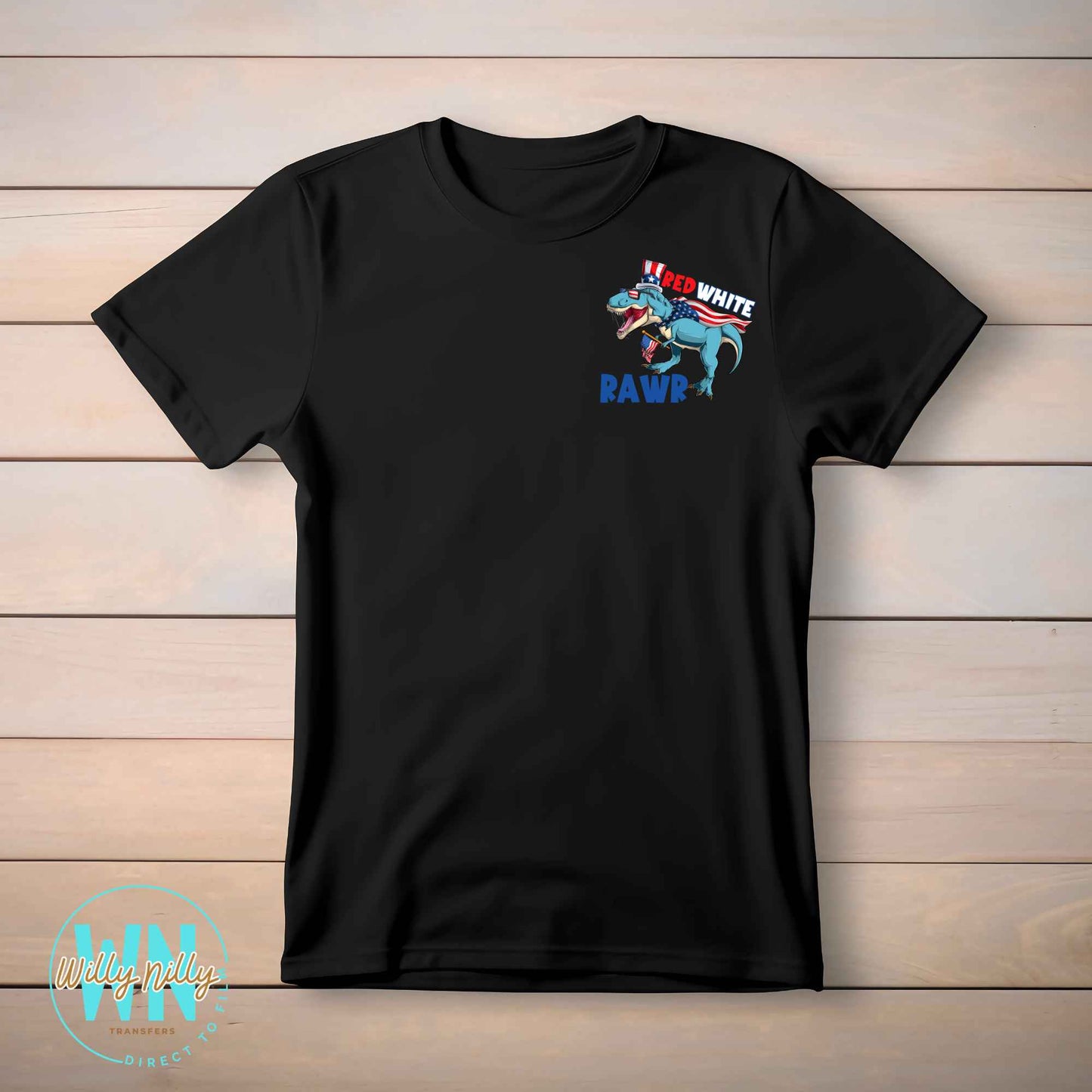 Red White Rawr-Ready to Press DTF Transfer