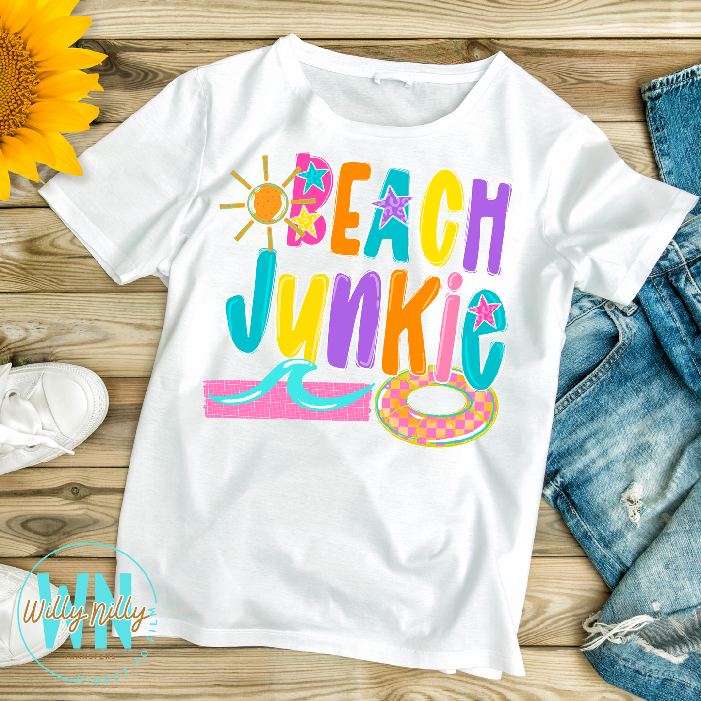 Beach Junkie-Ready to Press DTF Transfer