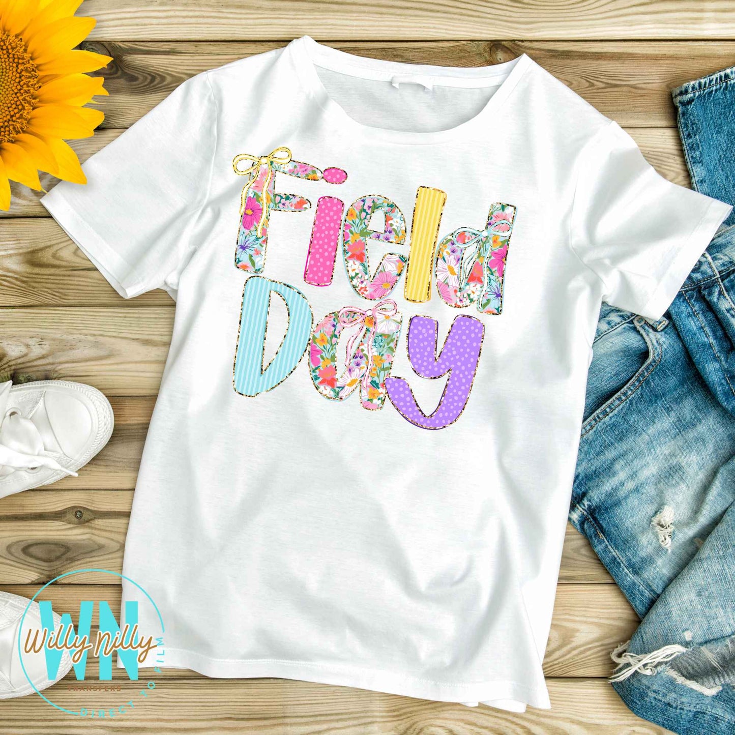 Floral Field Day-Ready to Press DTF Transfer