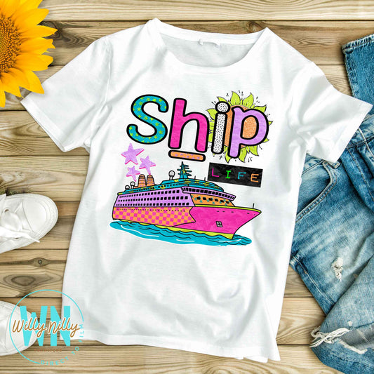 Ship Life-Ready to Press DTF Transfer