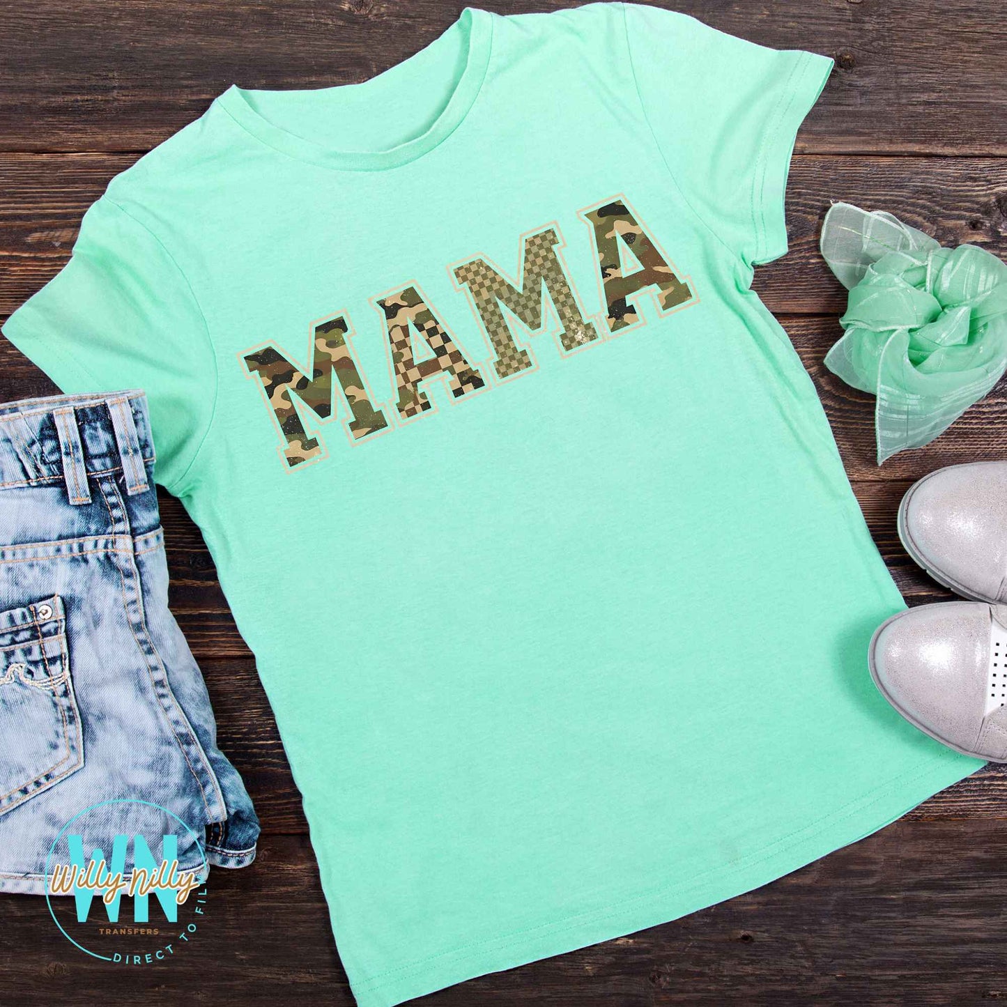 Mama (camo)-Ready to Press DTF Transfer