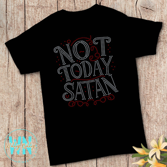 Not Today Satan-Ready to Press Spangle Transfer