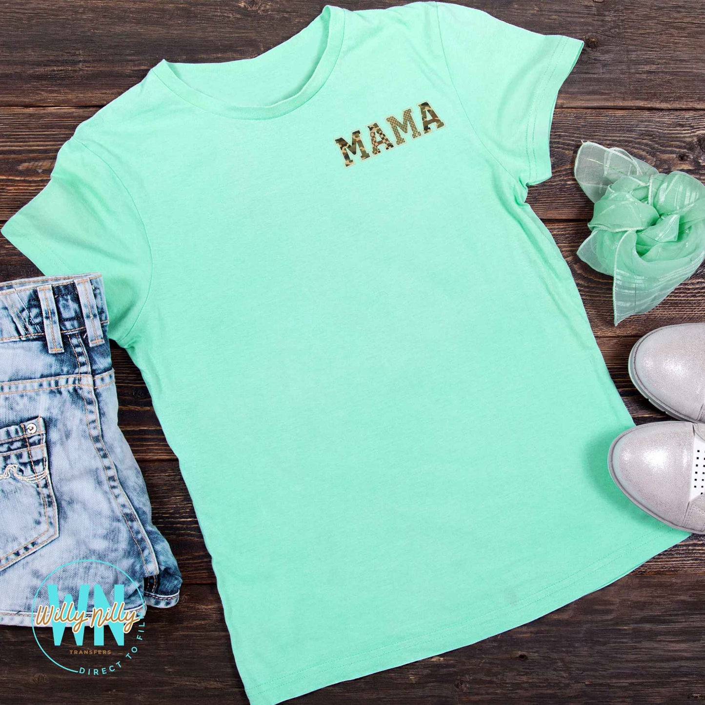 Mama (camo)-Ready to Press DTF Transfer