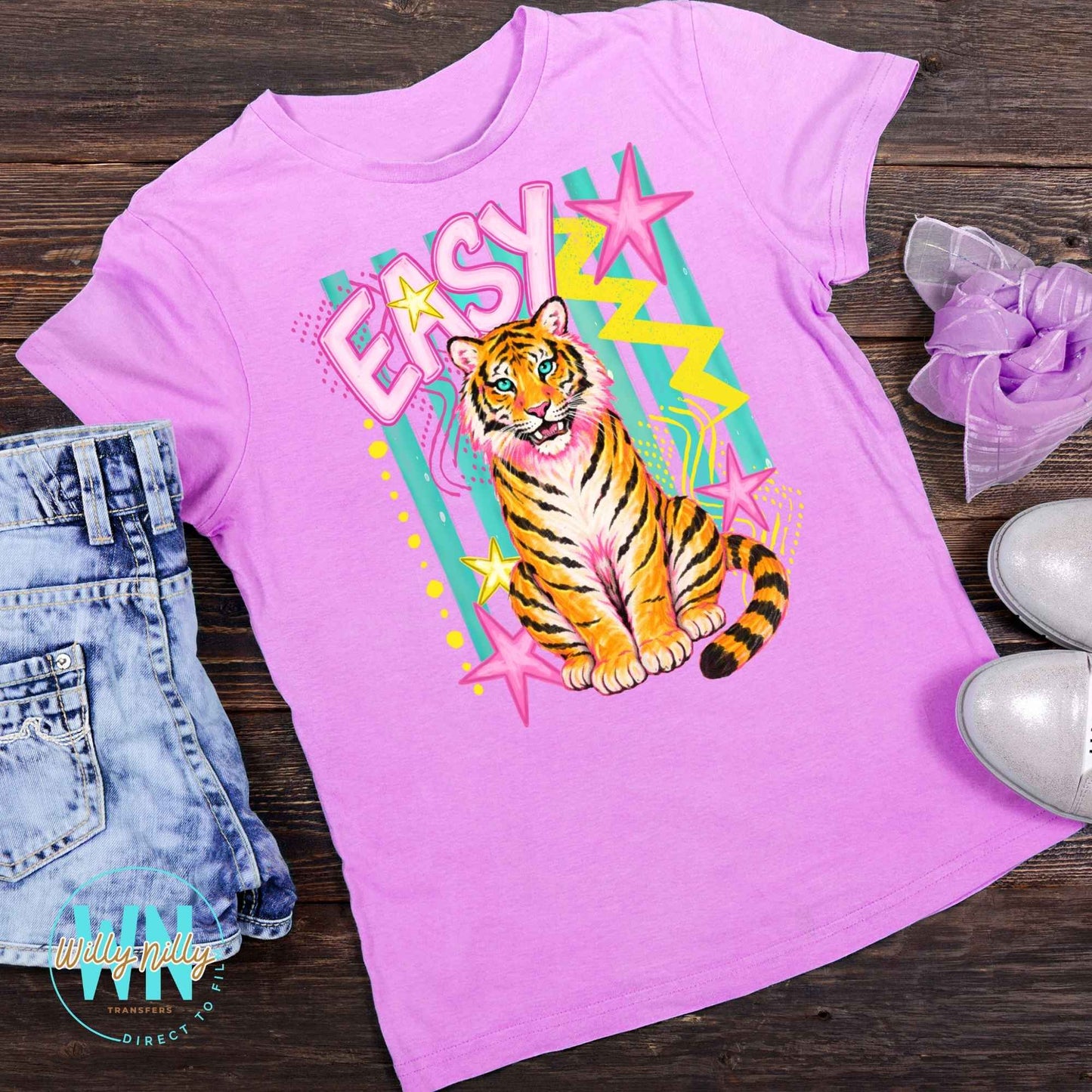 Easy Tiger-Ready to Press DTF Transfer