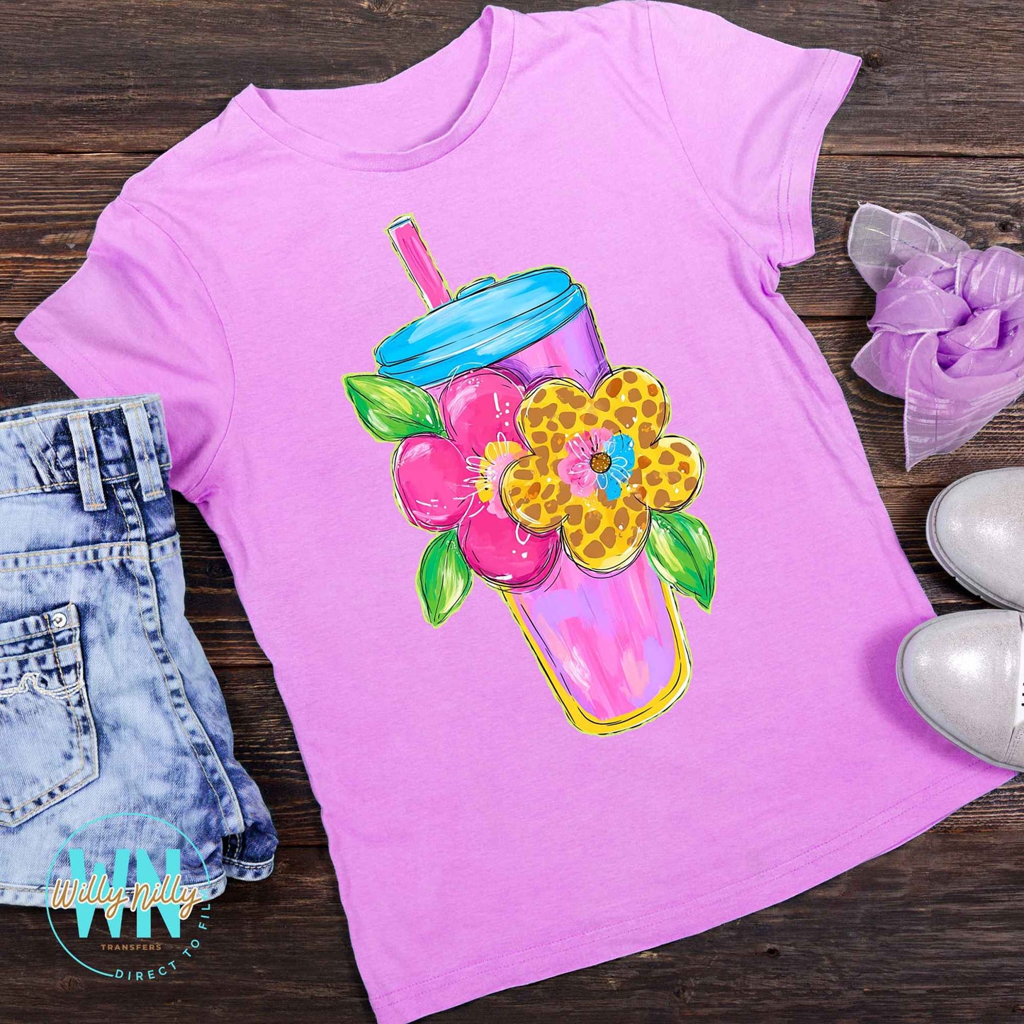 Summer Tumbler-Ready to Press DTF Transfer