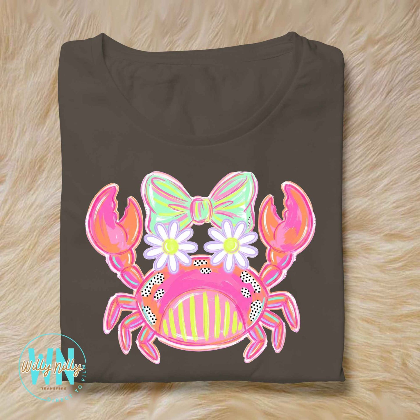 Cute Crab-Ready to Press DTF Transfer