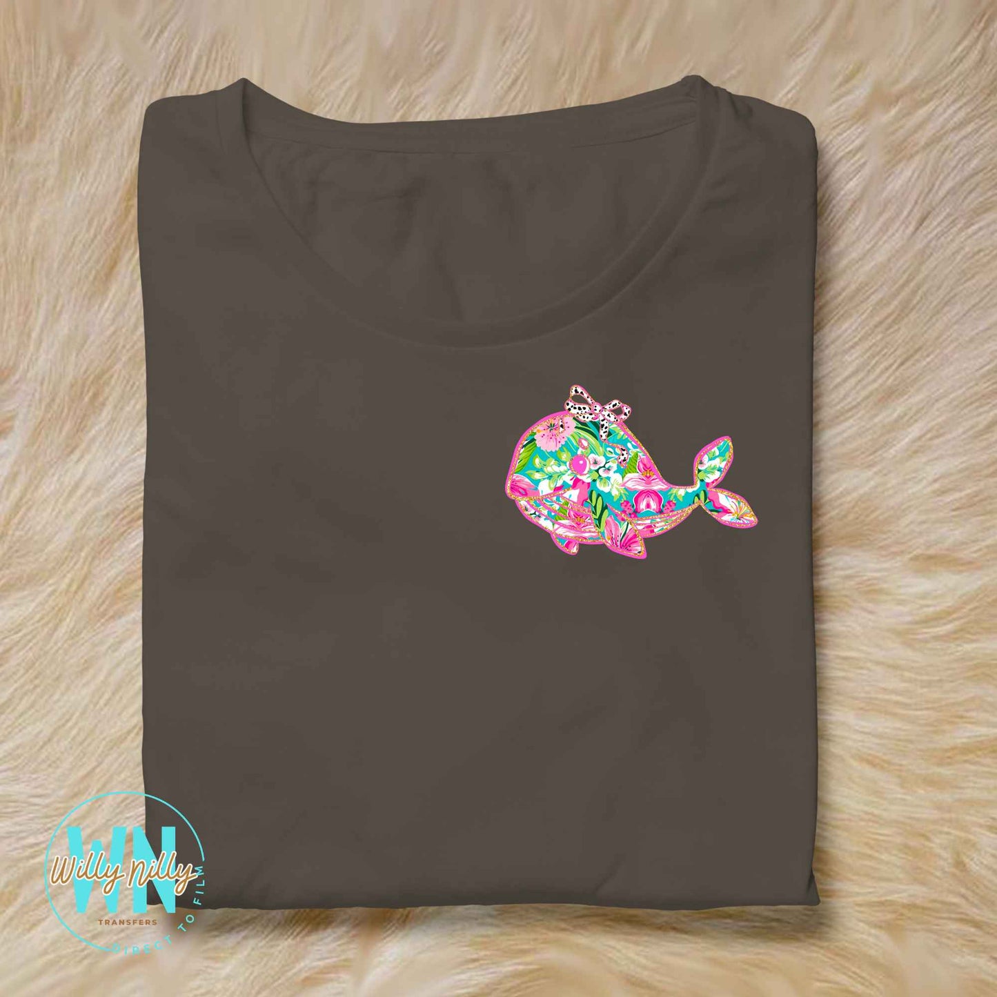 Pink Dolphin-Ready to Press DTF Transfer