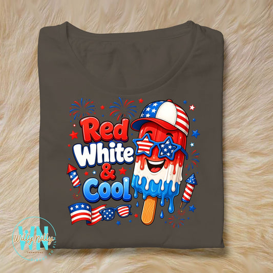 Red White & Cool-Ready to Press DTF Transfer