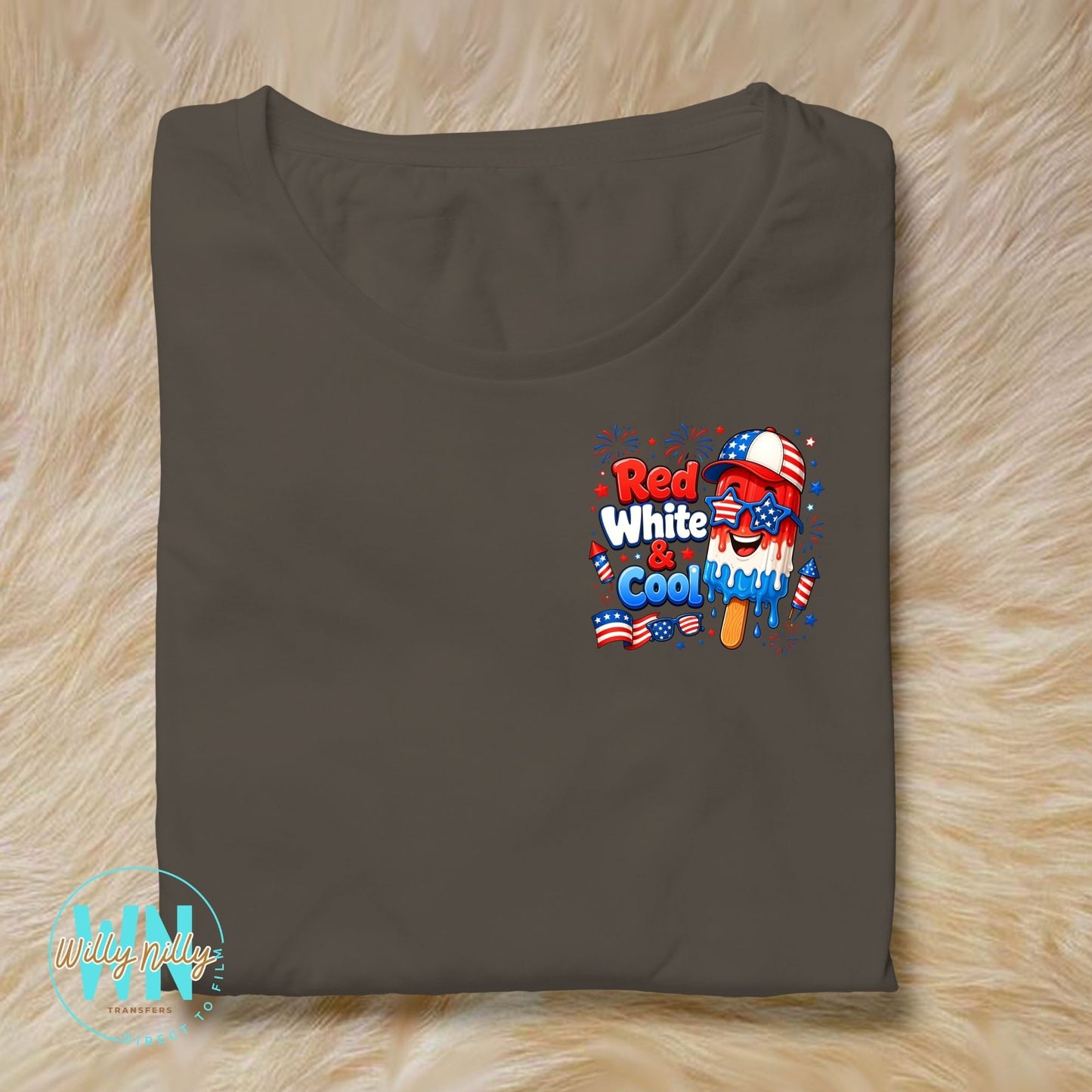 Red White & Cool-Ready to Press DTF Transfer