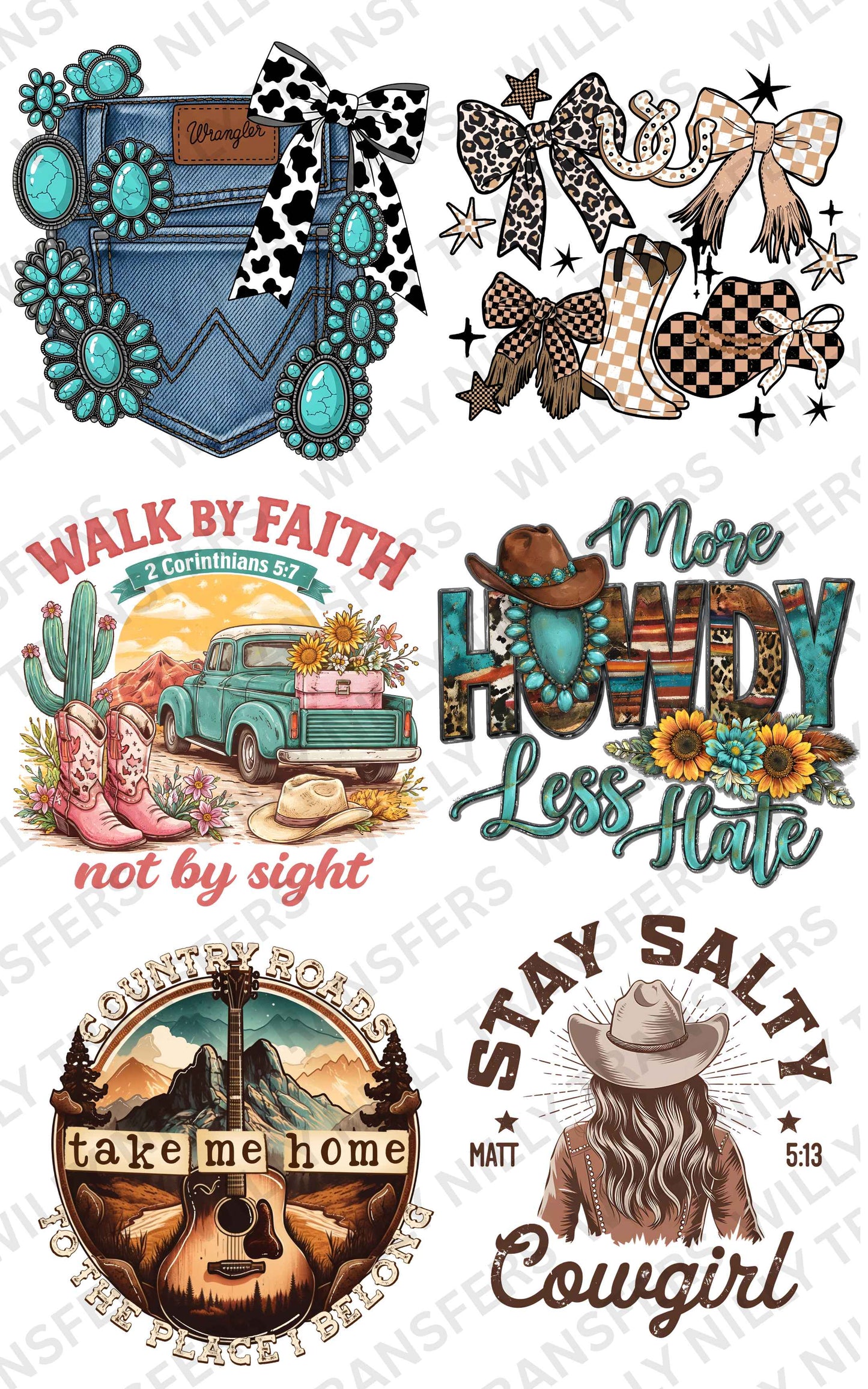Premade Gang Sheet-Cowgirl (Adult)