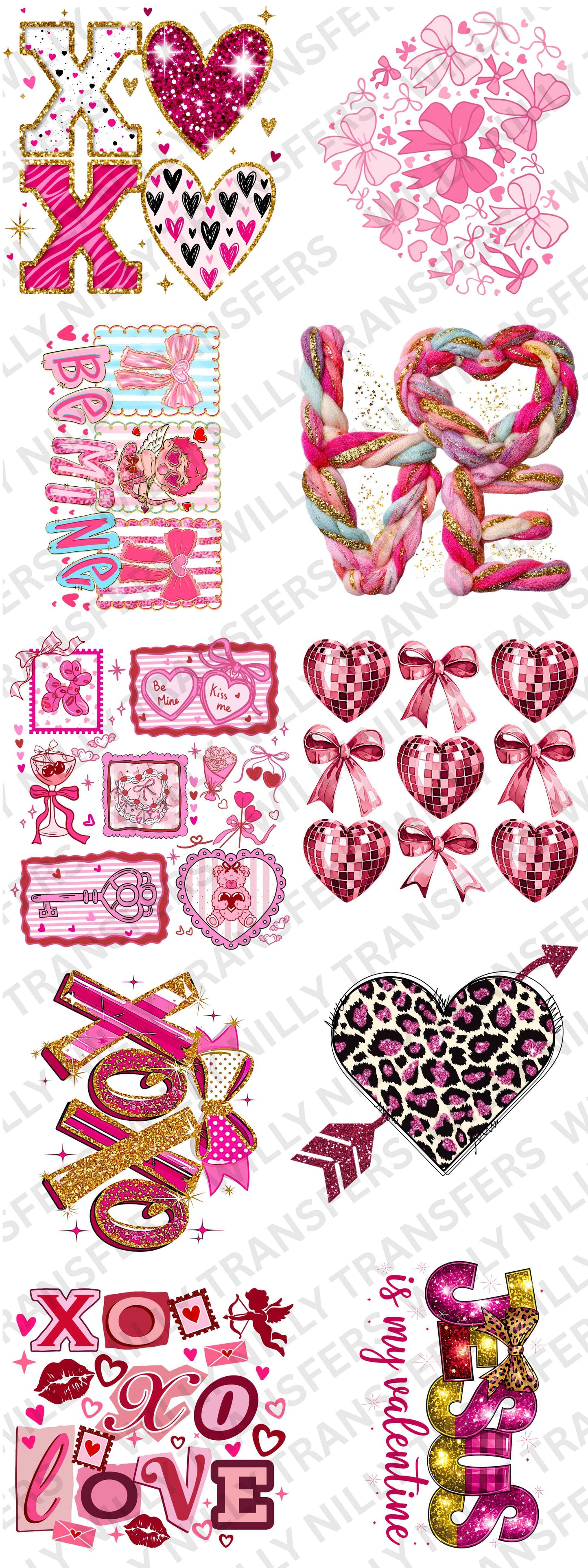 Valentine Pre-Made Gang Sheet 60"  (adults)