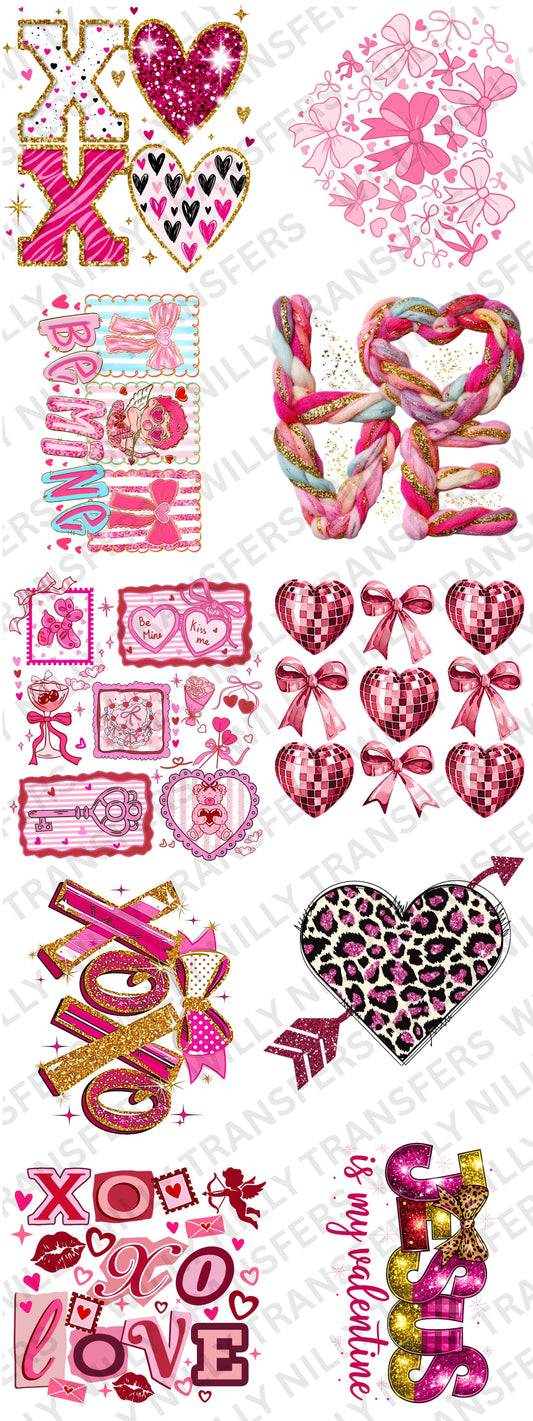 Valentine Pre-Made Gang Sheet 60"  (adults)