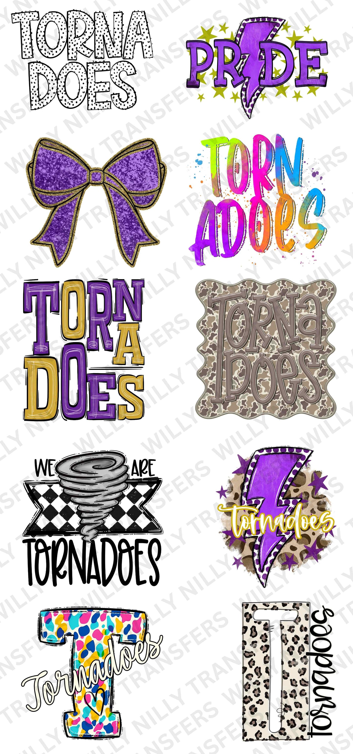 Premade 22x48 (Youth) School Spirit TORNADOES