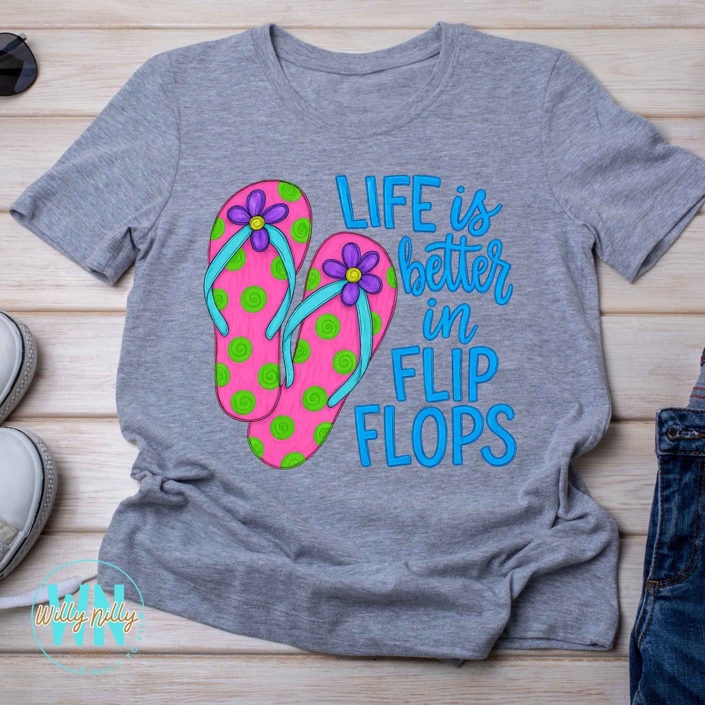 Life is Better in Flip Flops-Ready to Press DTF Transfer