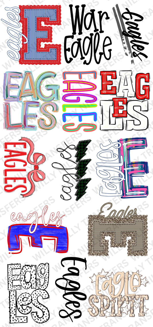 Premade 22x48 (Youth) School Spirit EAGELS