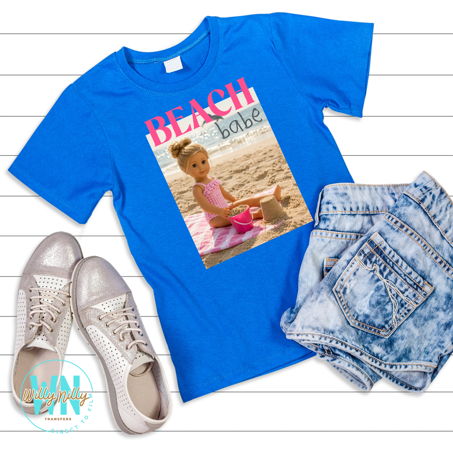 Beach Babe blond-Ready to Press DTF Transfer