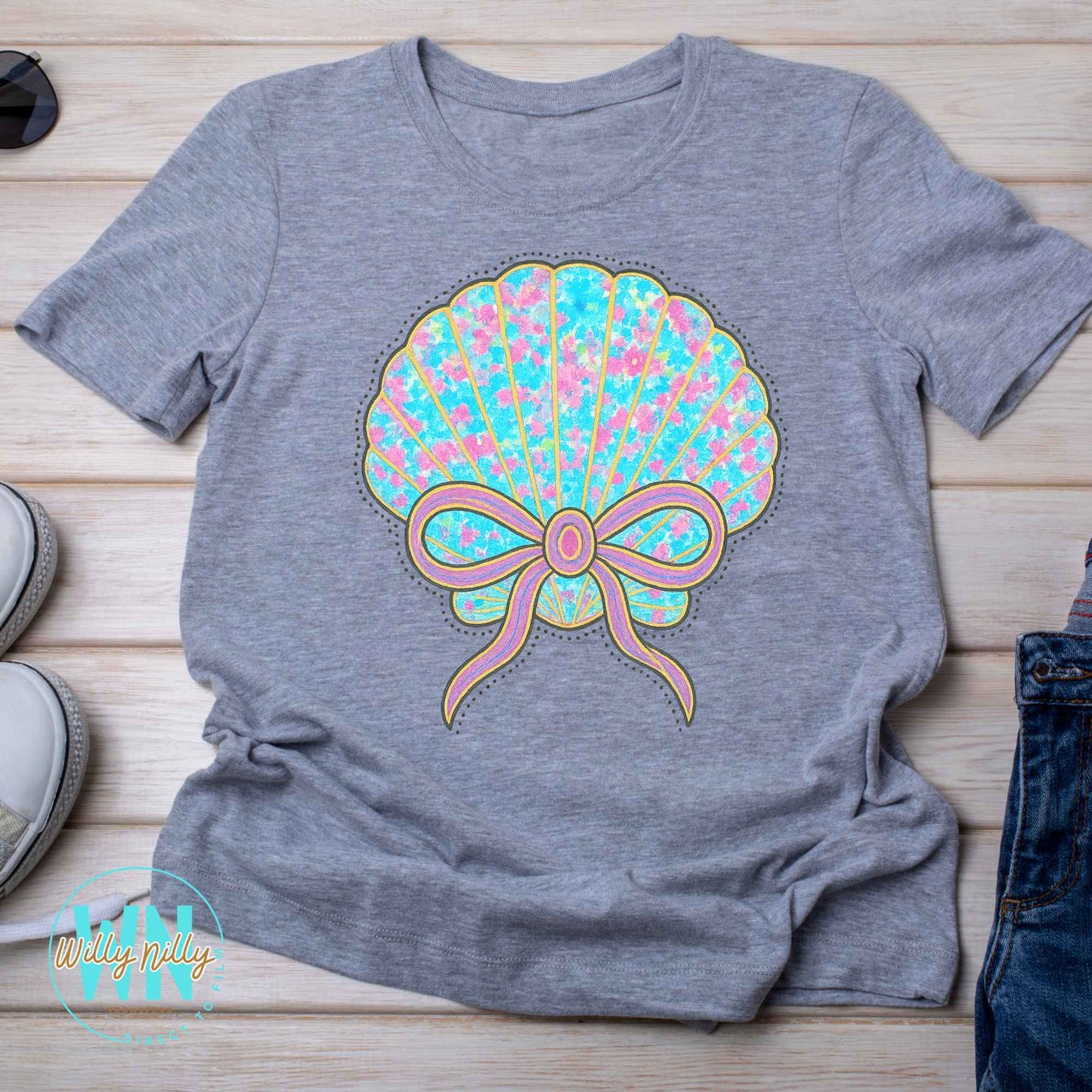 Summer Shell-Ready to Press DTF Transfer