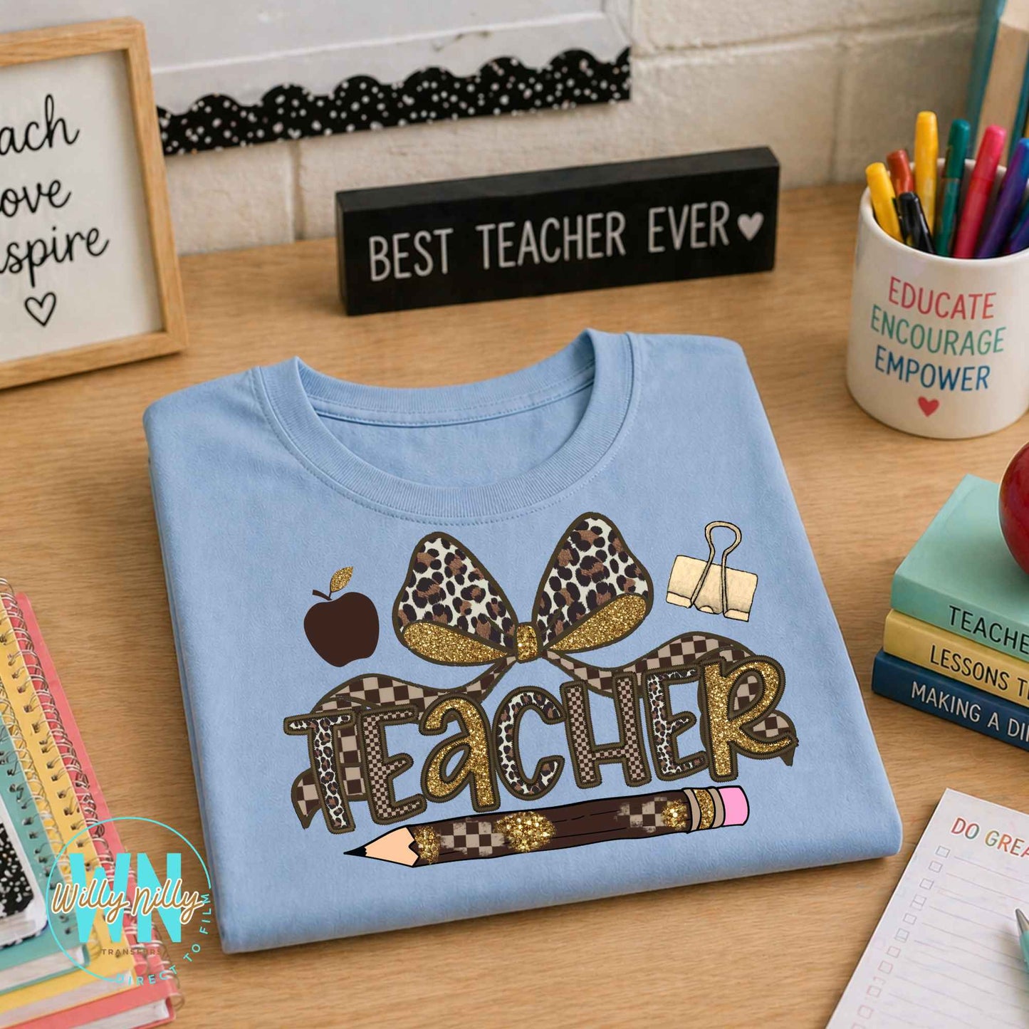 Teacher (cheetah print)-Ready to Press DTF Transfer