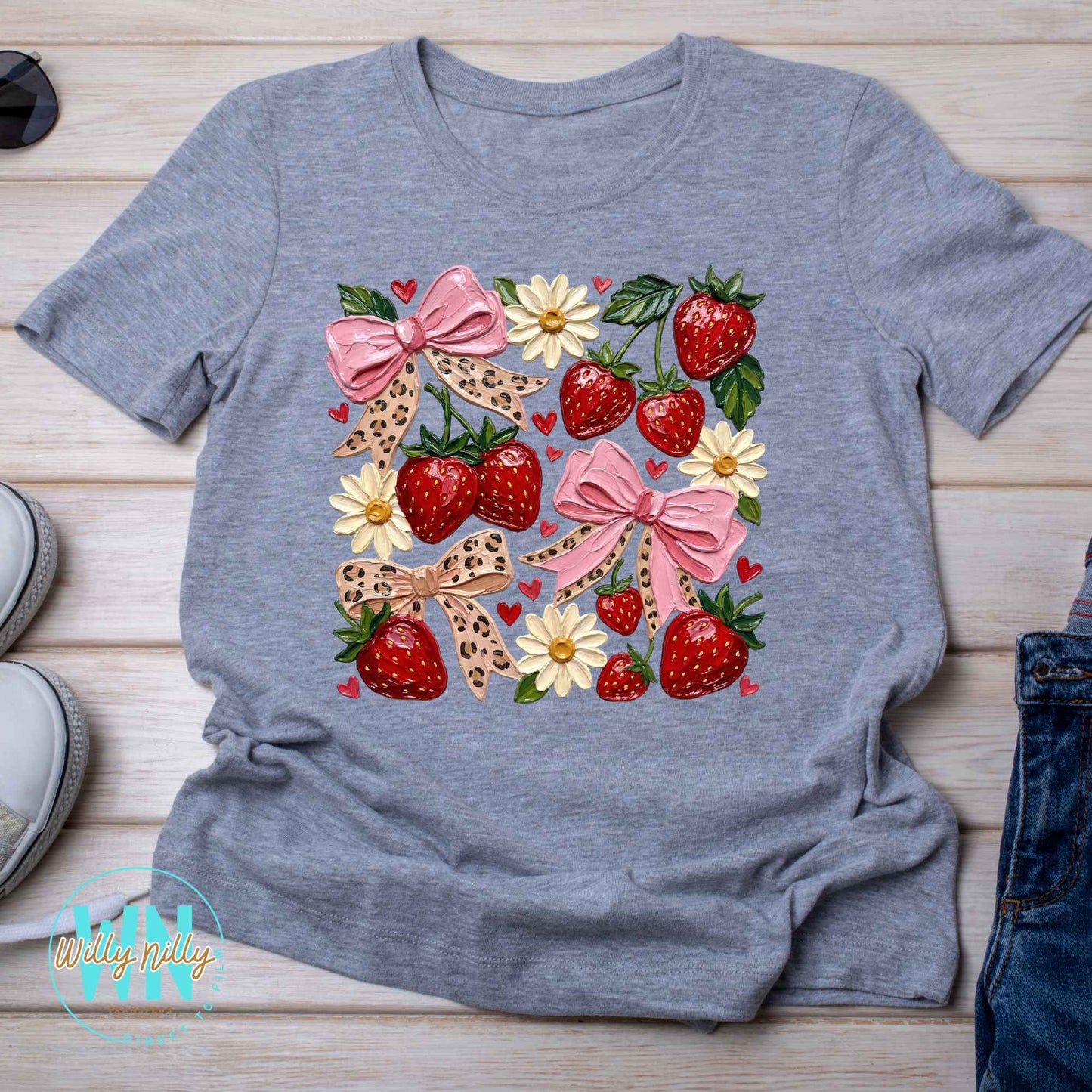 Strawberry Collage-Ready to Press DTF Transfer
