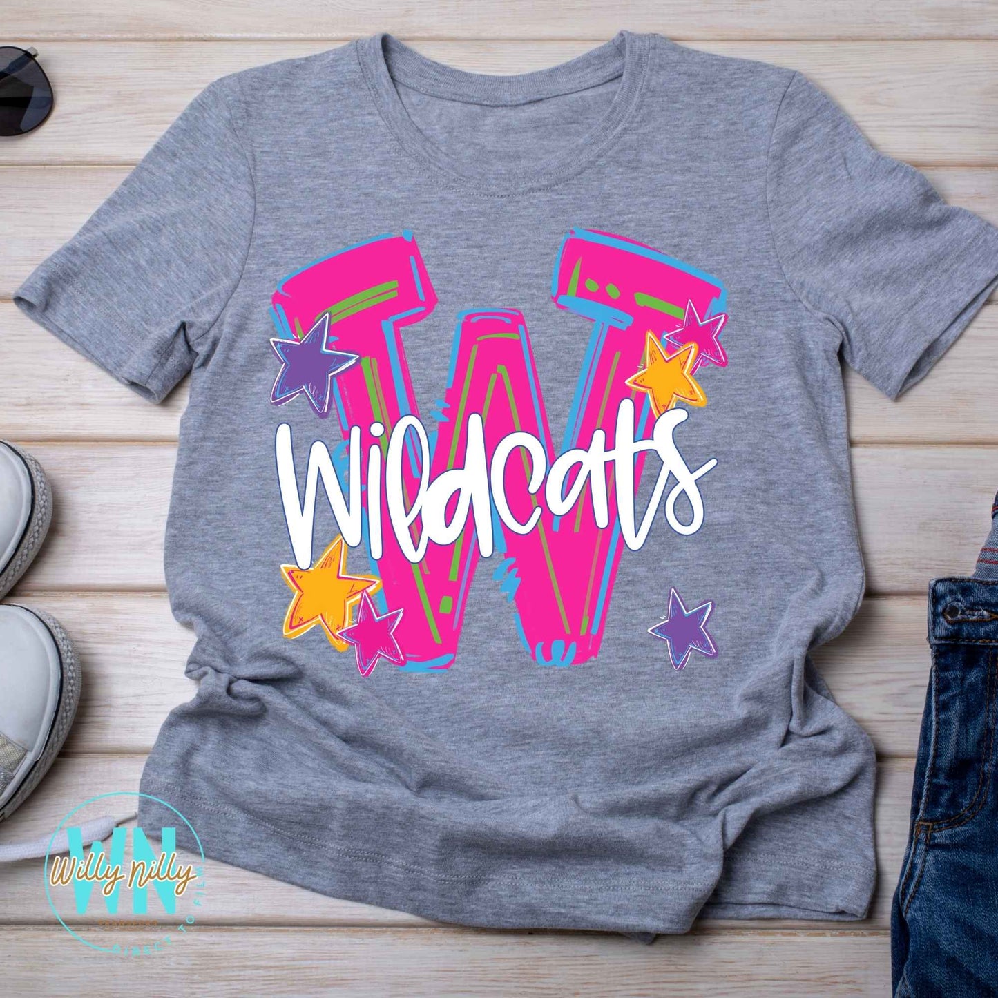 W is for Wildcats-Ready to Press DTF Transfer