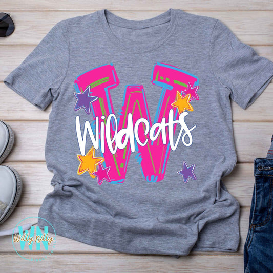W is for Wildcats-Ready to Press DTF Transfer