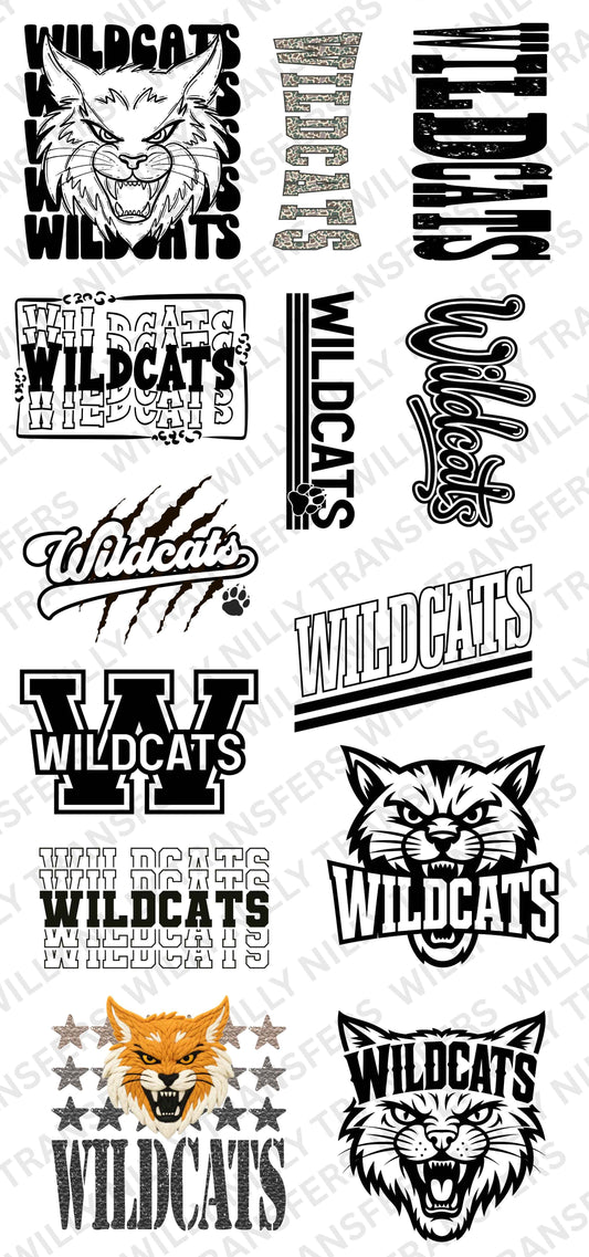Premade DTF Gang Sheet-WILDCATS (youth)