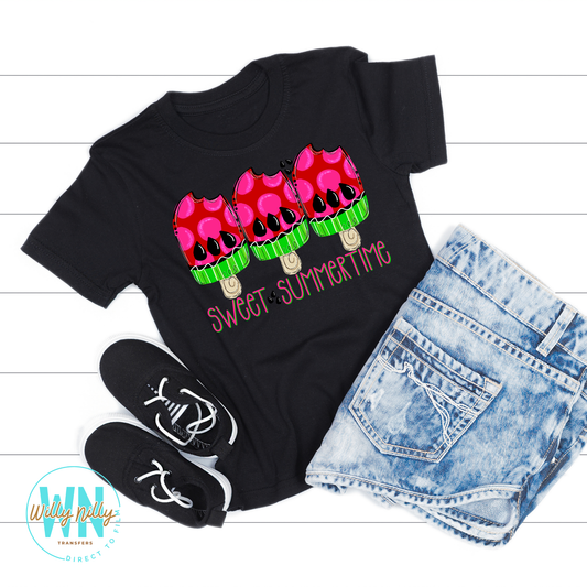 Sweet Summertime (watermelon)-Ready to Press DTF Transfer