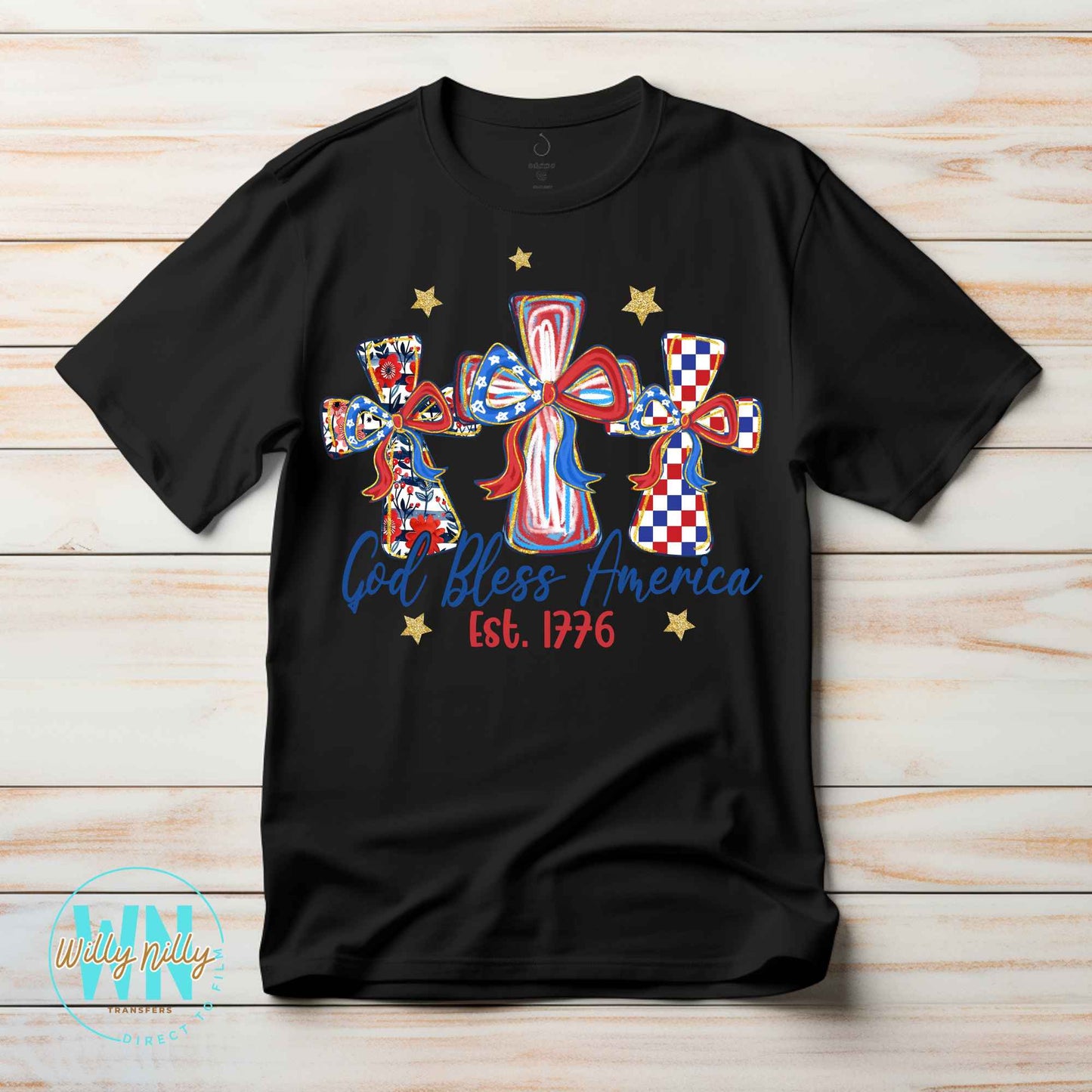 God Bless America-Ready to Press DTF Transfer