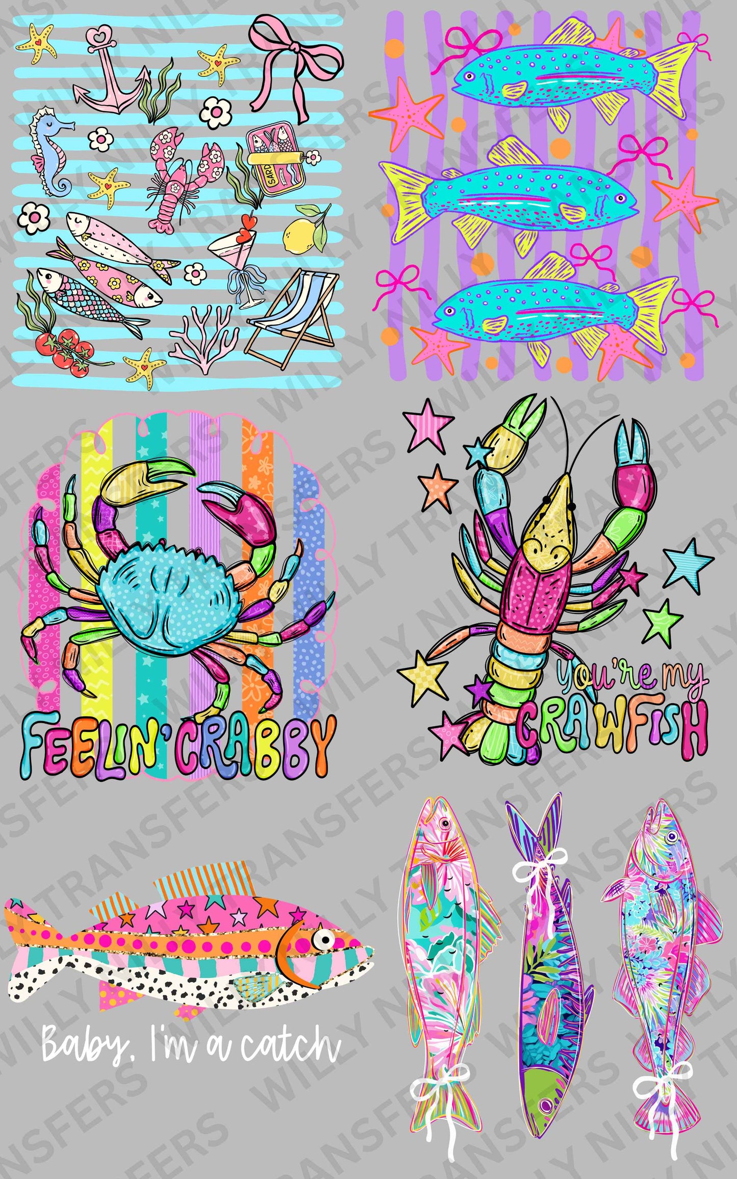 Premade Gang Sheet-Baby I'm a Catch (Adult)