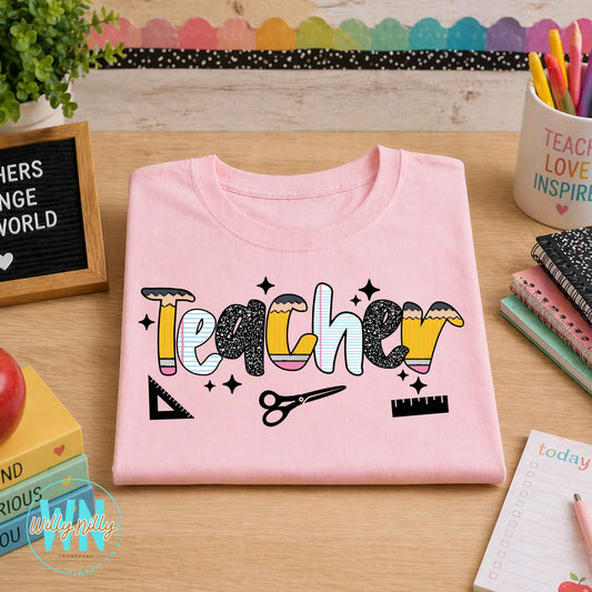Teacher (with supplies)-Ready to Press DTF Transfer
