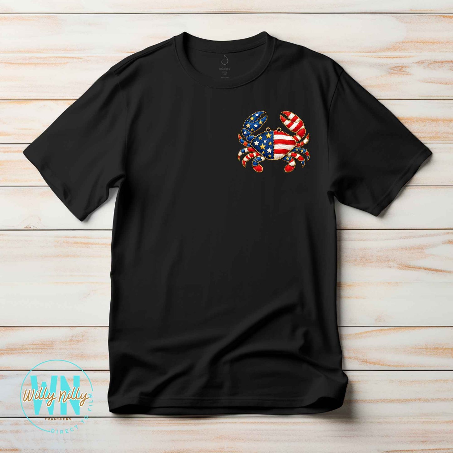 Patriotic Crab-Ready to Press DTF Transfer